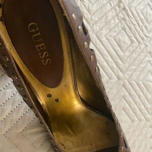 Guess Brown Studded Heels